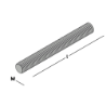 Afbeeldingen van GB draadeind - M16x145mm - 4.8 blank 