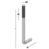 Afbeeldingen van GB Muurplaatanker M24 400x100 dl>120 Blank