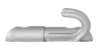 Afbeeldingen van Siro Kapstokhaak metaal - boorafstand 32mm/L 60mm/H 23mm/B 56mm - aluminium 