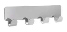 Afbeeldingen van Siro Haakstrip metaal - zelfklevend L 156mm/H 16mm/B 41mm chroom glanzend 