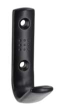 Afbeeldingen van Siro Kapstokhaak metaal - boorafstand 32mm/L 70mm/H 46mm/B 18mm - mat zwart 