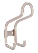 Afbeeldingen van Siro Kapstokhaak metaal - boorafstand 24mm/L 126mm/H 80mm/B 50mm - nikkel mat 