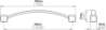 Afbeeldingen van Siro Meubelgreep metaal - boorafstand 96mm/L 105mm/H 17mm/B 10mm chroom glanzend 