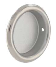 Afbeeldingen van Siro Schelpgreep metaal - L 26mm/H 6mm/B 26mm aluminium/nikkel 