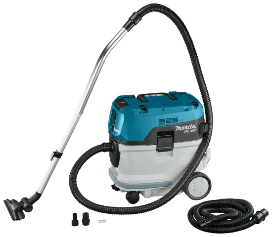 Afbeeldingen van Makita stofzuiger VC007GLZ01 - 2x40V Max XGT 2x2.5Ah accu - Inclusief snellader in Mbox
