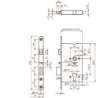 Afbeeldingen van Assa Abloy paniekslot EL160 - pc72 60mm - SKG** Links/Rechts 