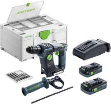 Afbeeldingen van Festool accu boorhamer BHC 18HPC4,0 I-Plus - 18V 1x 4.0Ah + 1x 5.0Ah Li-on accu - inclusief snellader in Systainer 