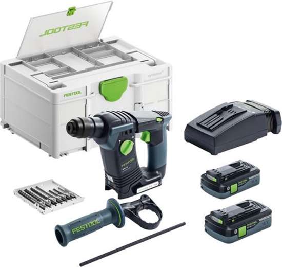 Afbeeldingen van Festool accu boorhamer BHC 18HPC4,0 I-Plus - 18V 1x 4.0Ah + 1x 5.0Ah Li-on accu - inclusief snellader in Systainer 