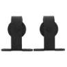 Afbeeldingen van INTERSTEEL Set van 2 hangrollen Basic Top 140 mm mat zwart 4501