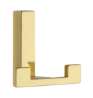 Afbeeldingen van Siro Kapstokhaak metaal - boorafstand 32mm/L 61mm/H 40mm/B 70mm messing glanzend 