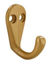 Afbeeldingen van Siro Kapstokhaak metaal - boorafstand 10mm/L 41mm/H 33mm/B 20mm - goud mat 