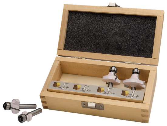 Afbeeldingen van Makita freesset - 8mm - 4 delig