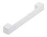 Afbeeldingen van Siro Meubelgreep metaal - boorafstand 160/192mm/L 205mm/H 25mm/B 25mm wit 