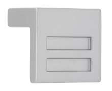 Afbeeldingen van Siro Meubelgreep metaal - boorafstand 16mm/L 30mm/H 25mm/B 30mm - aluminium 