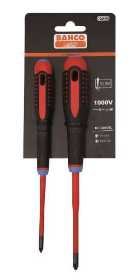 Afbeeldingen van Bahco ergonomische schroevendraaierset 2d slim vde
