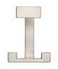 Afbeeldingen van Siro Kapstokhaak metaal - boorafstand 32mm/L 92mm/H 80mm/B 70mm RVS effect 