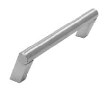 Afbeeldingen van Siro Meubelgreep metaal - boorafstand 128mm/L 140mm/H 42mm/B 35mm - RVS 