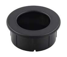 Afbeeldingen van Siro Schelpgreep metaal - L 40mm/H 16mm/B 40mm mat zwart 
