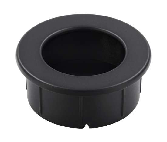 Afbeeldingen van Siro Schelpgreep metaal - L 40mm/H 16mm/B 40mm mat zwart 