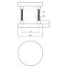 Afbeeldingen van INTERSTEEL Rozet blind aluminium zwart 0100