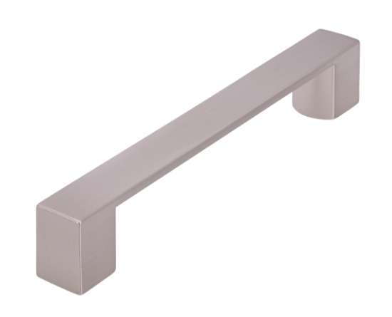 Afbeeldingen van Siro Meubelgreep metaal - boorafstand 128mm/L 162mm/H 27mm/B 20mm RVS effect 