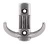 Afbeeldingen van Siro Kapstokhaak metaal - boorafstand 32mm/L 57mm/H 28mm/B 60mm antiek zilver 