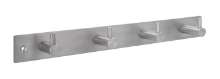 Afbeeldingen van Siro Haaklijst metaal - boorafstand 298mm/L 322mm/H 46mm/B 39mm RVS 