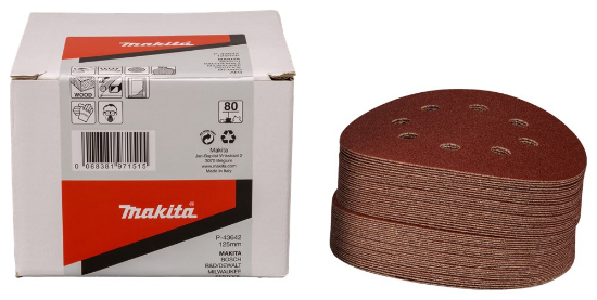Afbeeldingen van Makita Schuurschijf K80 125 Red V. 50 P-43642