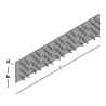 Afbeeldingen van GB multinailplaat - 38x180x1mm - sendzimir verzinkt