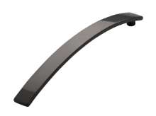Afbeeldingen van Siro Meubelgreep metaal - boorafstand 160mm/L 180mm/H 25mm/B 15mm zwart chroom glanzend 