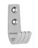 Afbeeldingen van Siro Kapstokhaak metaal - boorafstand 16mm/L 52mm/H 45mm/B 20mm - chroom glanzend 