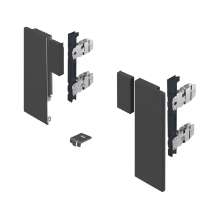 Afbeeldingen van Hettich AvanTech YOU Set verbinder voor vorm te geven inliggend front, gebruik met ladezijwand, systeemhoogte  187,  antraciet