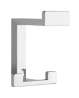 Afbeeldingen van Siro Kapstokhaak metaal - boorafstand 32mm/L 92mm/H 80mm/B 70mm chroom glanzend 