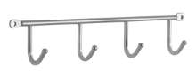 Afbeeldingen van Siro Haaklijst metaal - boorafstand 262mm/L 272mm/H 32mm/B 53mm chroom glanzend 