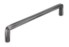 Afbeeldingen van Siro Meubelgreep metaal - boorafstand 160mm/L 169mm/H 31mm/B 10mm antiek ijzer 