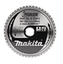 Afbeeldingen van Makita zaagblad - 136x20x1,4mm 50 Tands 15° - voor metaal 