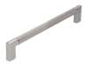 Afbeeldingen van Siro Meubelgreep metaal - boorafstand 192mm/L 206mm/H 32mm/B 12mm mat RVS effect 