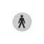 Afbeeldingen van INTERSTEEL Pictogram herentoilet zelfklevend rond rvs geborsteld 4600
