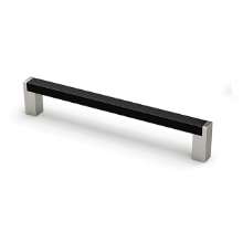 Afbeeldingen van Hettich Greep Bermeo, boorafstand 96, L 109 mm, B 12 mm, H 32 mm, Mat zwart / roestvrij staal finish geborsteld