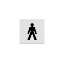 Afbeeldingen van INTERSTEEL Pictogram herentoilet zelfklevend vierkant rvs geborsteld 4601