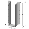 Afbeeldingen van GB raveeldrager I-ligger met lip - 90x300x1,25mm - sendzimir verzinkt