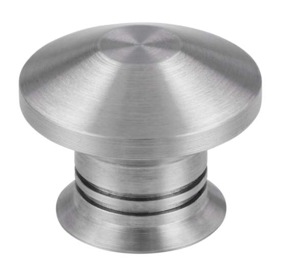 Afbeeldingen van Siro Meubelknop metaal - L 29mm/H 23mm/B 29mm RVS 