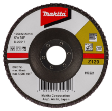 Afbeeldingen van Makita Lamellenschuursch. 125X22 K120 D-27517