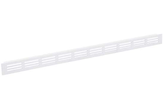 Afbeeldingen van Alum. ventilatiestrip  500x 30mm wit