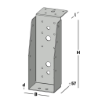 Afbeeldingen van GB Balkdrager GBS-LL304 71x196 x1,5mm 