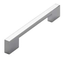 Afbeeldingen van Siro Meubelgreep metaal - boorafstand 128/160mm/L 185mm/H 30mm/B 13mm chroom glanzend 