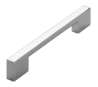 Afbeeldingen van Siro Meubelgreep metaal - boorafstand 128/160mm/L 185mm/H 30mm/B 13mm chroom glanzend 