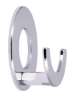 Afbeeldingen van Siro Haak metaal - zelfklevend L 60mm/H 26mm/B 60mm chroom glanzend 
