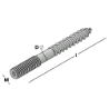 Afbeeldingen van GB Stokeind zonder sleutelvlak M6x40mm Ø5,2mm Elektrolytisch verzinkt  