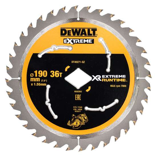Afbeeldingen van DeWALT Cirkelzaagblad HM DT40271